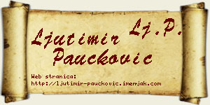 Ljutimir Paučković vizit kartica